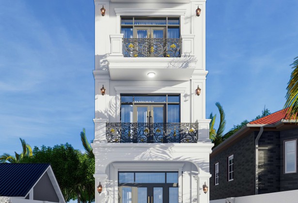 NHÀ PHỐ TÂN CỔ ĐIỂN 1 TRỆT 2 LẦU 5X17M TẠI CỦ CHI